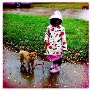 Adorable Gymboree Vegetable light pink Raincoat